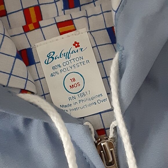 Babyfair Baby Blue (2) pc crisp jacket and pant set - 18 mos - Picture 4 of 4